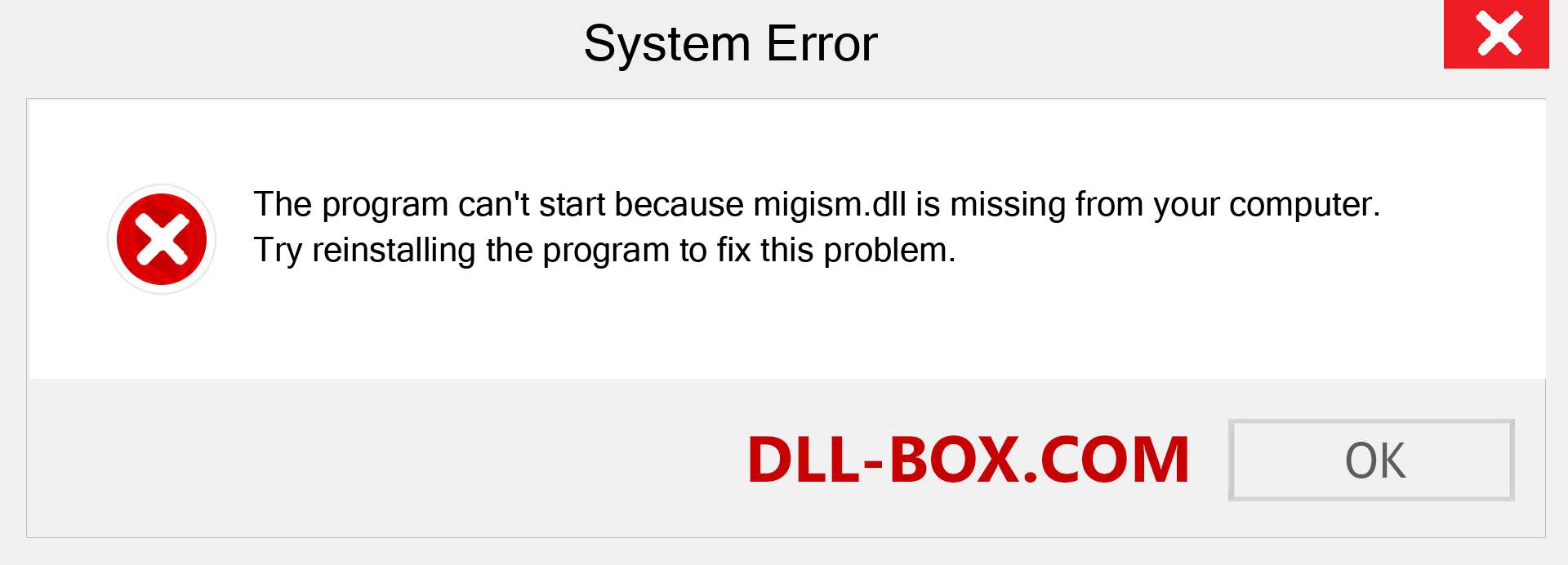  migism.dll file is missing?. Download for Windows 7, 8, 10 - Fix  migism dll Missing Error on Windows, photos, images